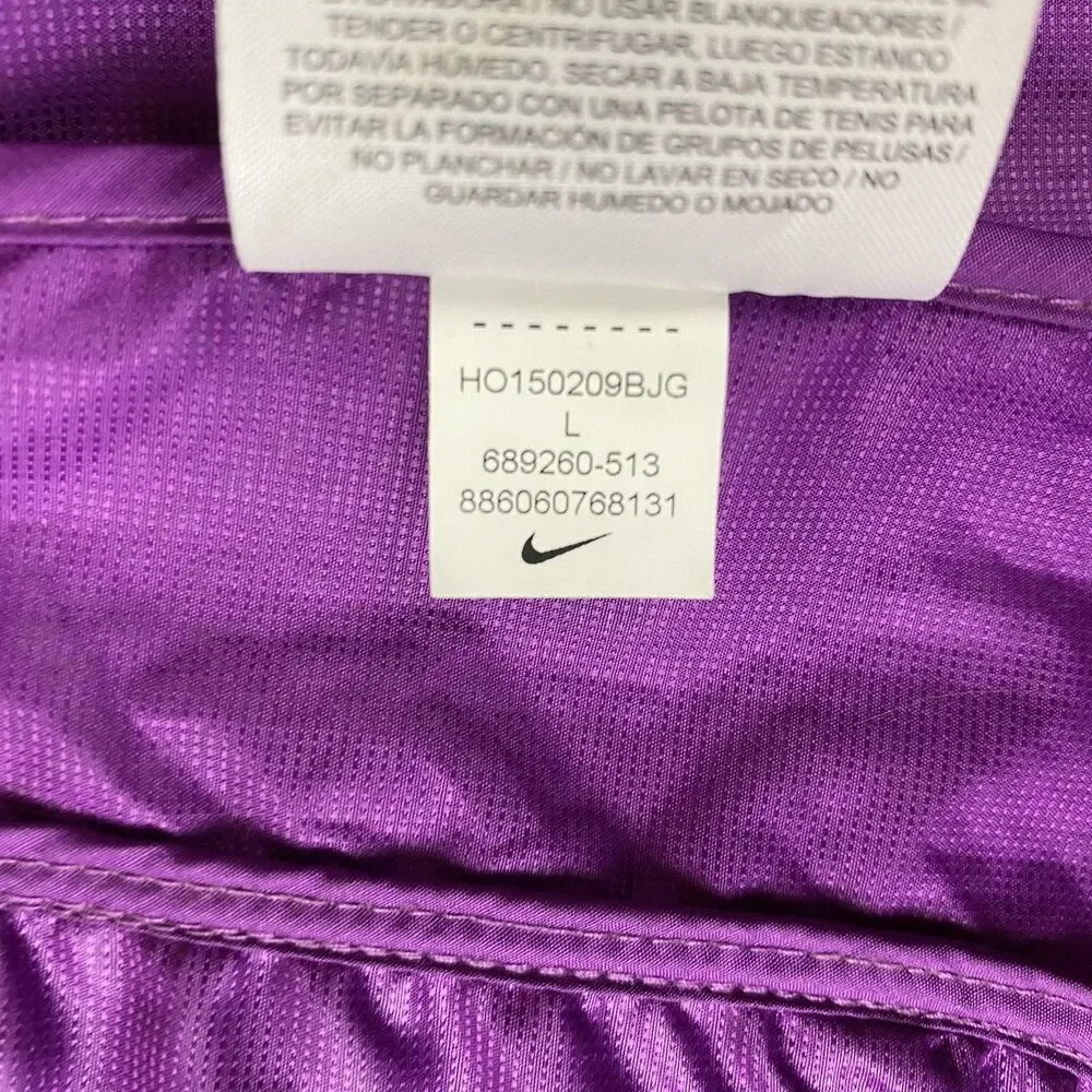 Nike Aeroloft Flash Vest Women's L Purple 800 Fill Down Running Dri-FIT 689260